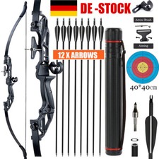 Bogenschießen 54" Takedown Recurve Bogen Pfeil Köcher für Erwachsene/Jugendliche