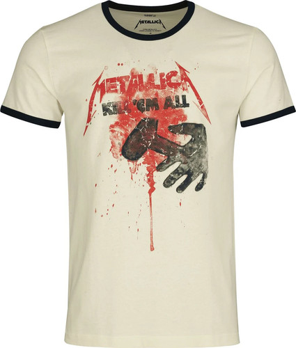 Metallica ringershirt unisex - metallica,