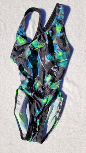 Speedo badeanzug glossy black - glossy,