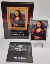BILD / MONA LISA / LEONARDO DA VINCI - MÜNZE / BARREN - SILBER - KOLORIERT