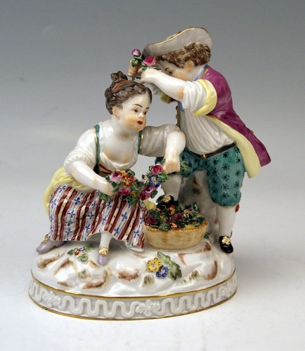 Meissen figur gärtner kinder - figur,
