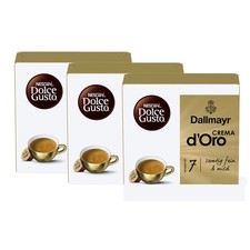 NESCAFÉ Dolce Gusto Dallmayr Crema d'Oro 3er Pack (3 x 16 Kapseln) Kaffeekapseln