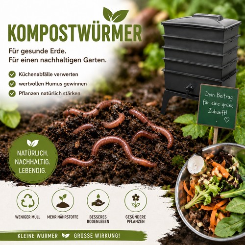 Kompostwürmer regenwürmer - kompostwürmer, /regenwürmer