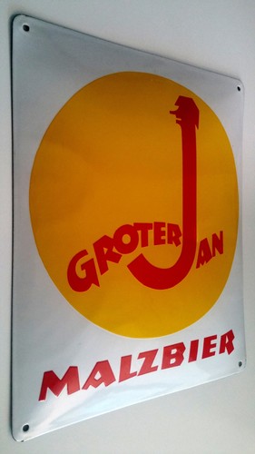 Original emailschild malzbier - emailschild,