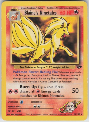 Blaine ninetales gym - blaine's,