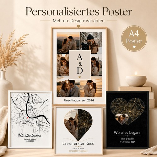 Personalisiertes poster mit - a4,