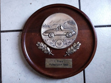 ADAC Siegteller "Pokalfahrt 1960"  schöner Wandteller Metall/Holz   1960