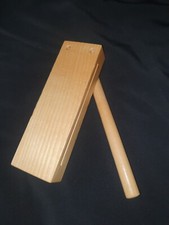 Holzblocktrommel Percussion Instrument mit Schlägel Musikinstrument