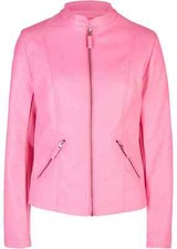 Stretch kunstleder jacke - kunstleder,