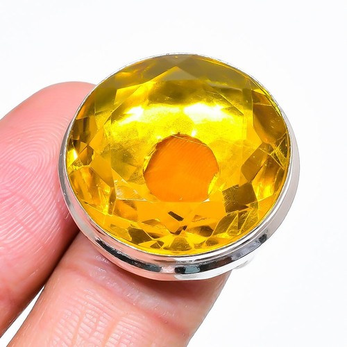 Verstellbarer ring citrin - verstellbarer,