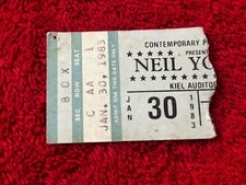 Neil Young Concert Ticket Stub