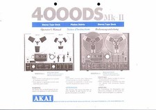 Akai  Bedienungsanleitung user manual für 4000 DS MK II  Copy