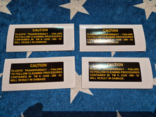 4x US Army Sticker CAUTION