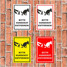 Schild Bitte Hundekot