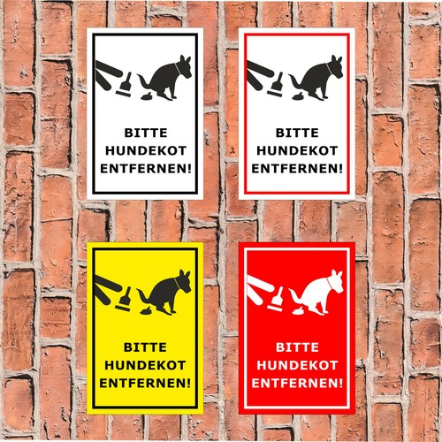 Schild bitte hundekot - schild,