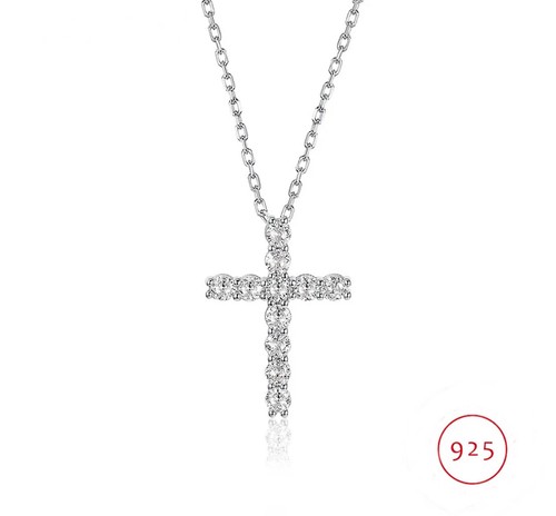 Damen halskette mit kreuz - halskette,