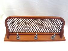 Wandgarderobe Wiener Geflecht mit Hutablage Mid Century Flurgarderobe 60er Jahre