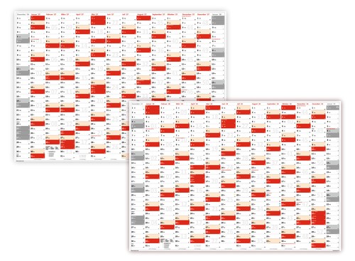 Xxl wandkalender gerollt - xxl,