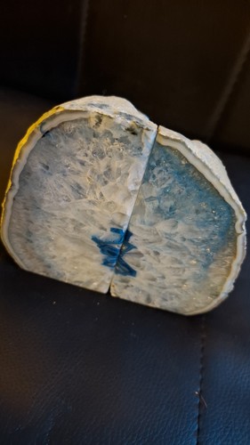 Blauer achat druse geode - blauer,