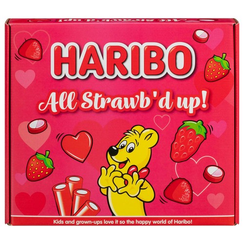 Haribo all strawb - all, strawb'd