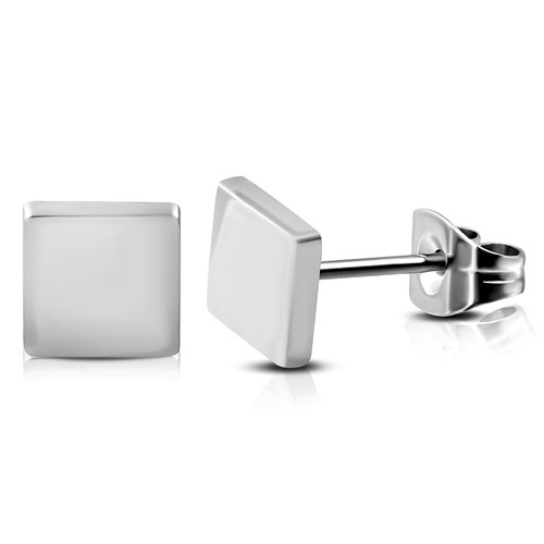 Ohrstecker viereckig silber - ohrstecker,