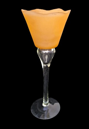 Kerzenhalter glas wuchtig - glas,