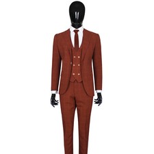 Slim Fit Herrenanzug mit Weste