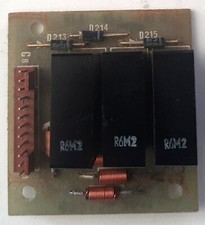 Platine mit 3 Relais, Spulen und Dioden 60x55 mm