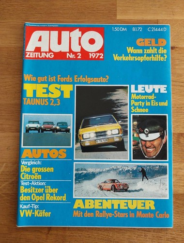 Auto zeitung 1972 - zeitung, citroen