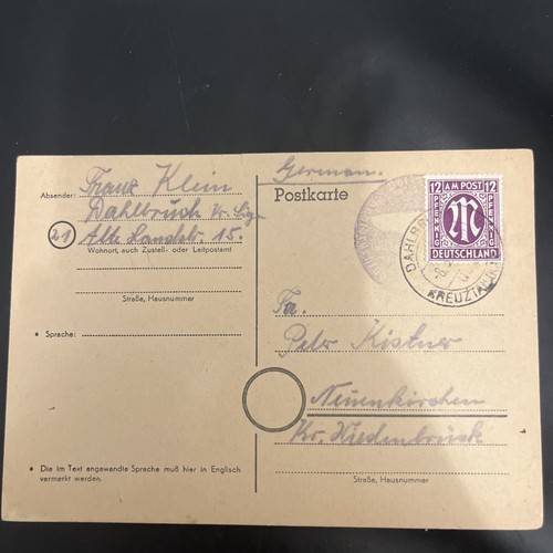 Zone postkarte postamt - am-zone,