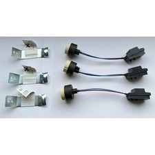 3 x GU10 Fassung Porzellan max. 50W Isolierte Zuleitung mit Anschlussbox Klemme