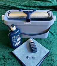 ORIGINAL Ha-Ra Fensterwischer 32cm,mit ERA 6l Eimer STAR Tuch 500ml Pflegemittel