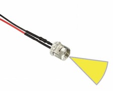 LED 5 mm GELB FLAT TOP 6-12