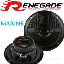 B-Ware Renegade 200Watt 16,5cm Decken-Lautsprecher Marine Boxen Boot Bad schwarz
