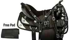 Synthetischer Western Barrel Racing Horse Tack Sattel mit Zubehör Größe 15".
