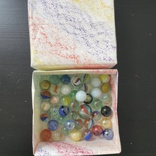 alte Glas Murmeln 42 Stück