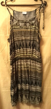 Beachtime Kleid Gr.36 mehrfarbig  Viskose BW 50cm L 92cm Träger Strandkleid