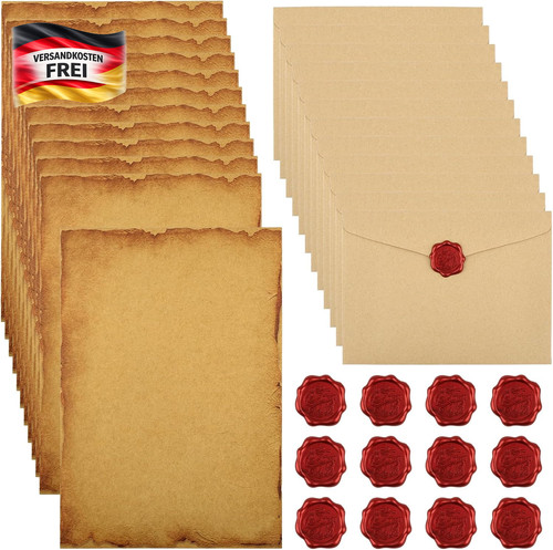 Vintage briefpapier set mit - set,