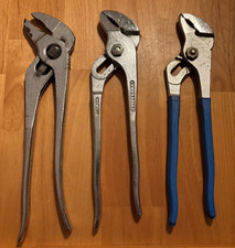 Werkzeug Set Antik – 3x Wasserpumpenzangen ROTFUß D.PAT 806779 / HAHNREITER