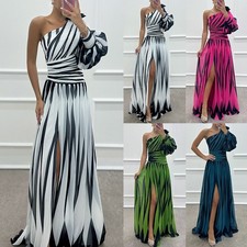 Damen one shoulder abendkleid - shoulder,