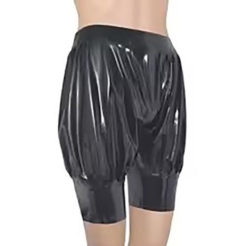 Schwarz latex boxershorts - schwarz,