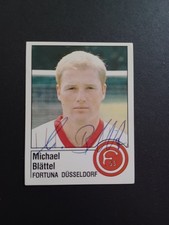 Michael Blättel Fortuna Düsseldorf Panini 87 Sammelbild signiert ungeklebt 