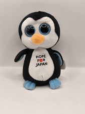 Ty Beanie Boo Collection Pinguin Kuscheltier ca 16cm Hope for Japan mit Etikett