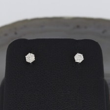 Wert 650 € Solitär Brillant Ohrstecker Ohrringe (0,20 carat) in 900 Platin