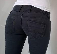 Beliebte Pepe Jeans Venus W28 Eher W27 L32 Schwarz Used Straight Top Zust