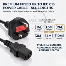 Netzkabel UK Stecker auf