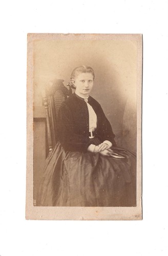 Cdv foto damenportrait feine - foto,