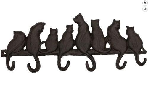 Wandhaken garderobe mit katzen - wandhaken,