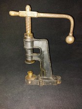 Antike Spindelpresse Schuster Schuhmacher Sattler altes Handwerk Werkstatt