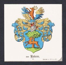 19.Jh. von Rehren Wappen